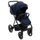 Універсальна коляска 2 в 1 Adamex Blanc Lux ps-64 темно-синій/синій