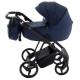 Універсальна коляска 2 в 1 Adamex Blanc Lux ps-64 темно-синій/синій