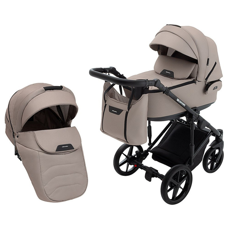 Універсальна коляска 2 в 1 Adamex Porto Light Tip tk-72/c капучино