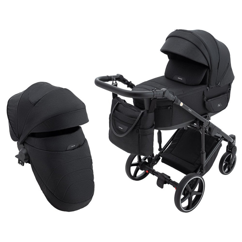 Універсальна коляска 2 в 1 Adamex Zico Lux tk-53 чорний