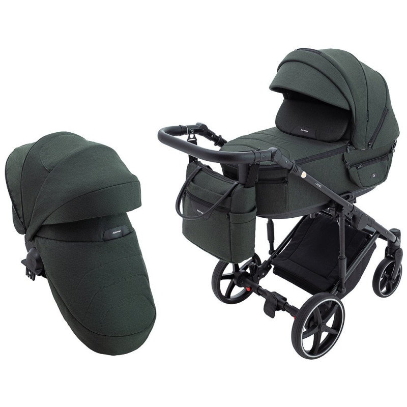 Універсальна коляска 2 в 1 Adamex Zico Lux tk-50 темно-зелений