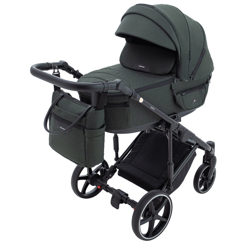 Універсальна коляска 2 в 1 Adamex Zico Lux tk-50 темно-зелений