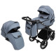 Універсальна коляска 2 в 1 Adamex Porto Light Tip темно-сірий