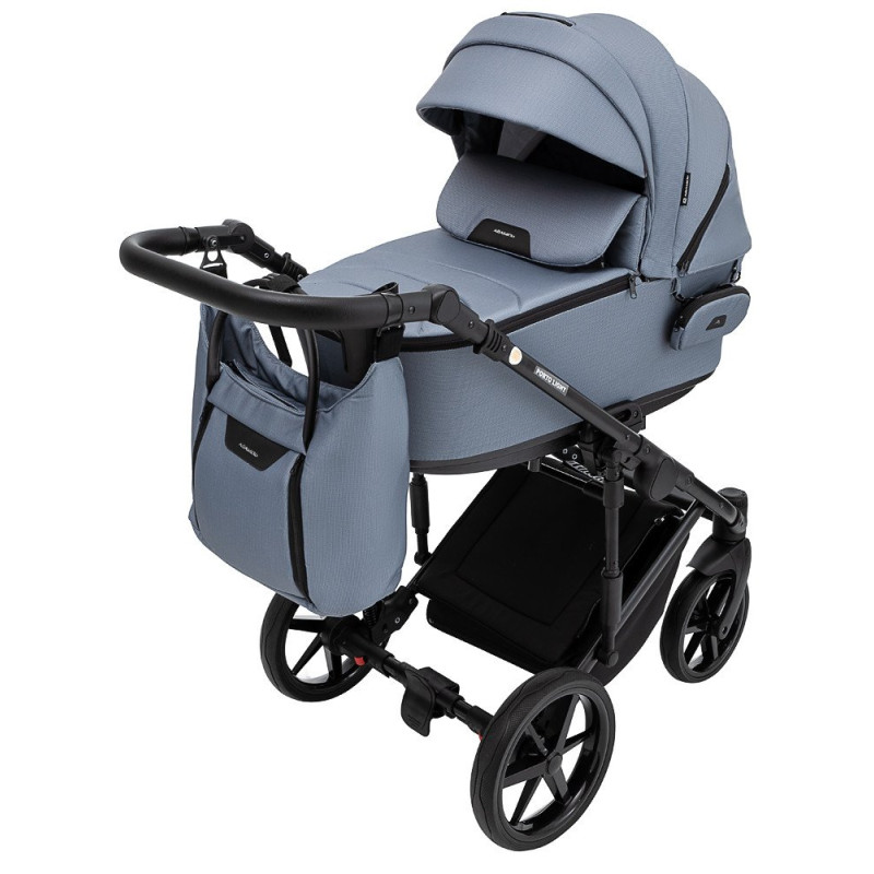 Універсальна коляска 2 в 1 Adamex Porto Light Tip темно-сірий