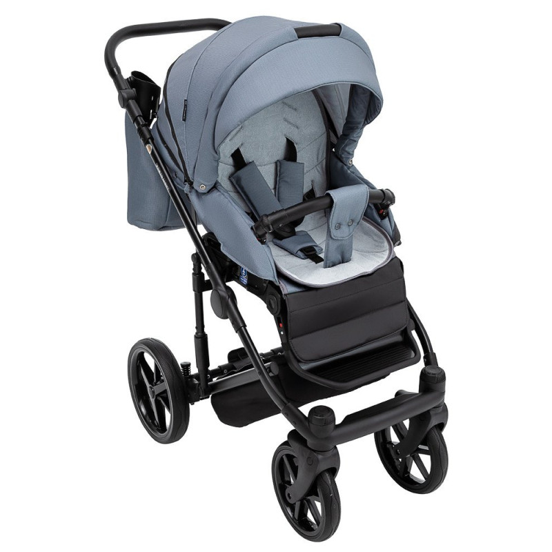 Універсальна коляска 2 в 1 Adamex Porto Light Tip темно-сірий