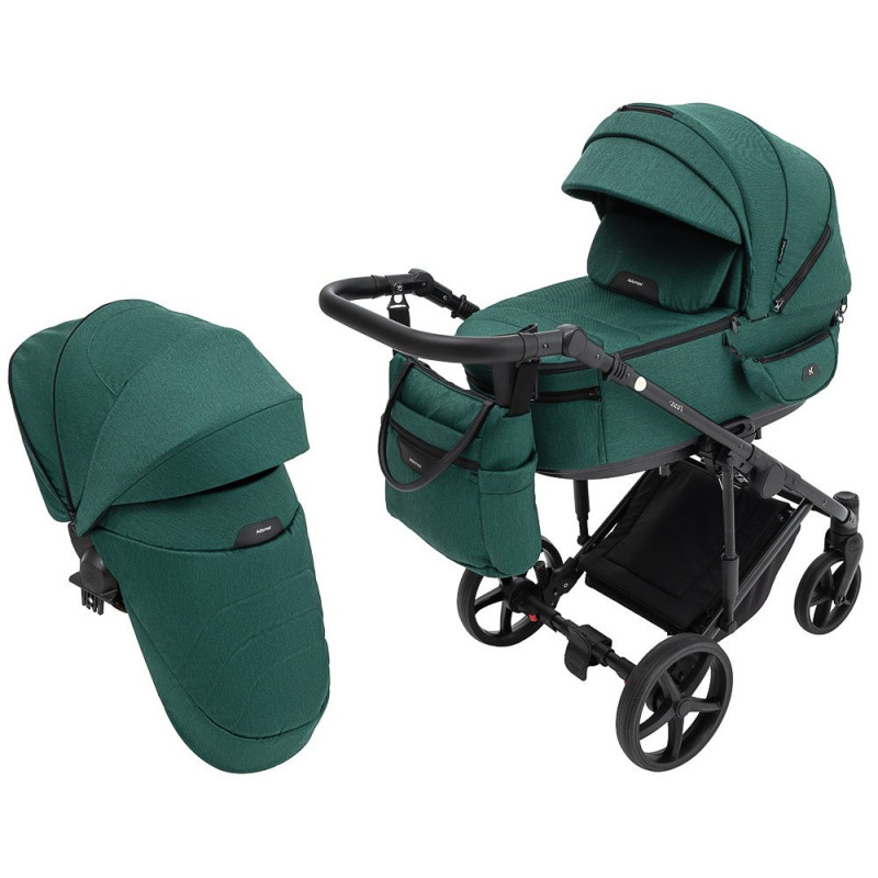 Універсальна коляска 2 в 1 Adamex Zico Tip tk-52 темно-зелений