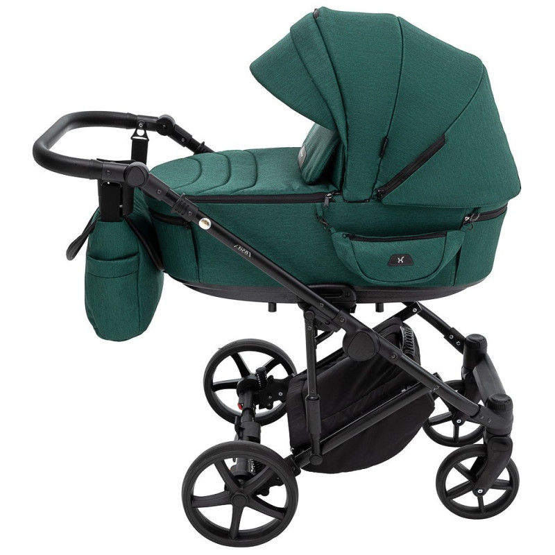 Універсальна коляска 2 в 1 Adamex Zico Tip tk-52 темно-зелений