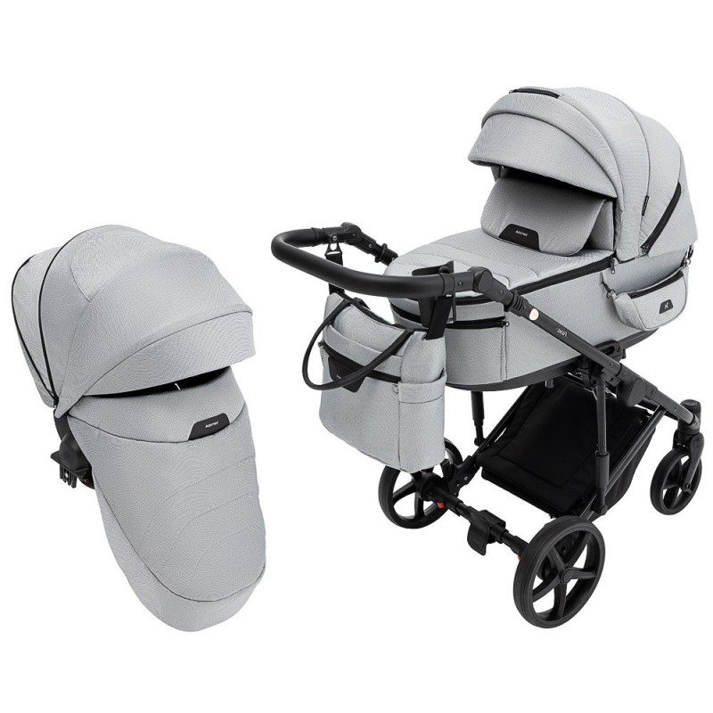 Універсальна коляска 2 в 1 Adamex Zico Tip tk-83 сірий