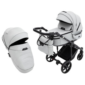 Універсальна коляска 2 в 1 Adamex Zico Eco sa-3 світло-сірий