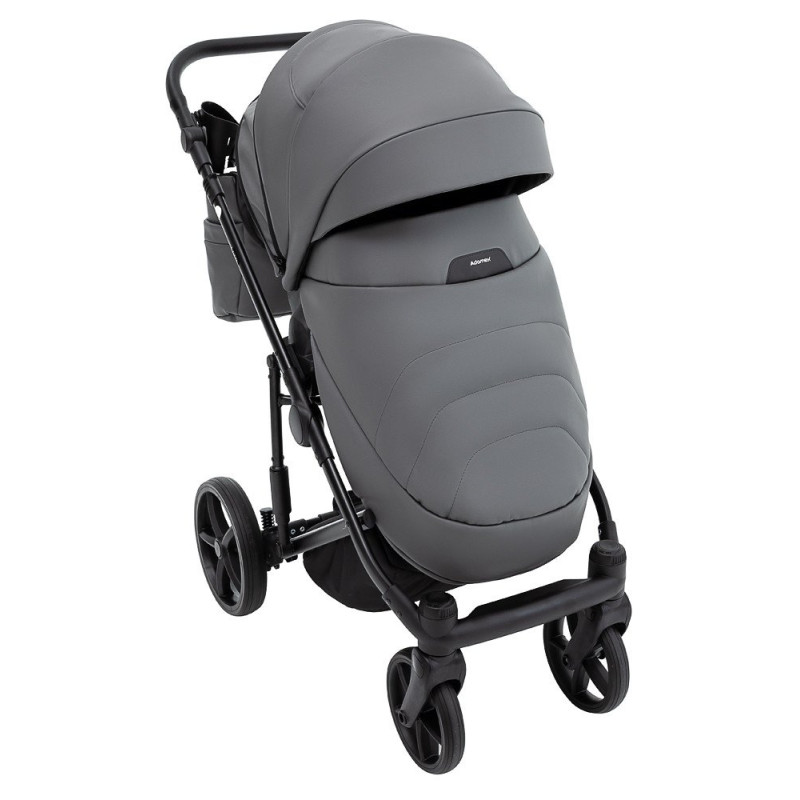 Універсальна коляска 2 в 1 Adamex Zico Eco sa-4 темно-сірий