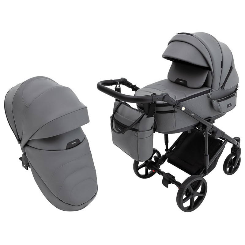 Універсальна коляска 2 в 1 Adamex Zico Eco sa-4 темно-сірий