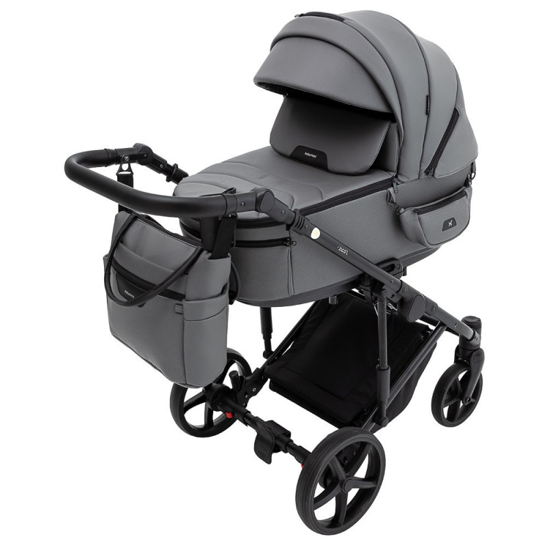Універсальна коляска 2 в 1 Adamex Zico Eco sa-4 темно-сірий