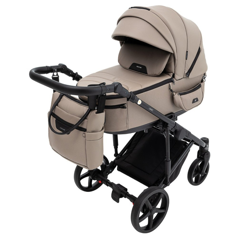 Універсальна коляска 2 в 1 Adamex Zico Eco sa-9 темний капучино