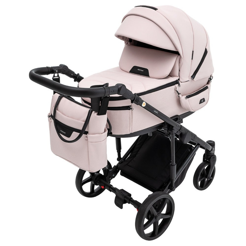 Універсальна коляска 2 в 1 Adamex Zico Eco рожевий пудра