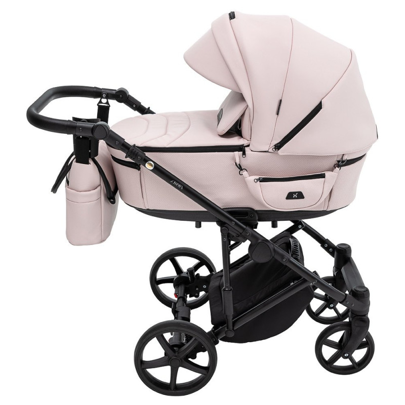 Універсальна коляска 2 в 1 Adamex Zico Eco рожевий пудра