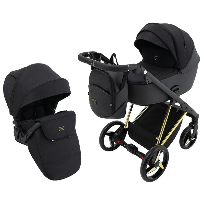 Універсальна коляска 2 в 1 Adamex Blanc Special Edidion ps-699 чорний