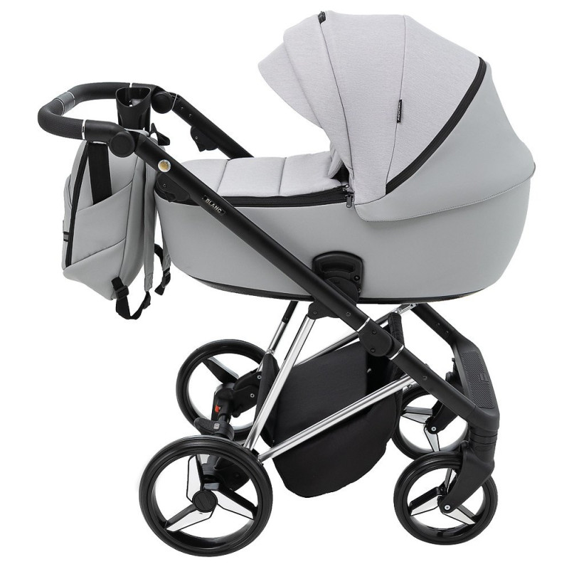 Універсальна коляска 2 в 1 Adamex Blanc Special Edidion ps-723/k світло-сірий