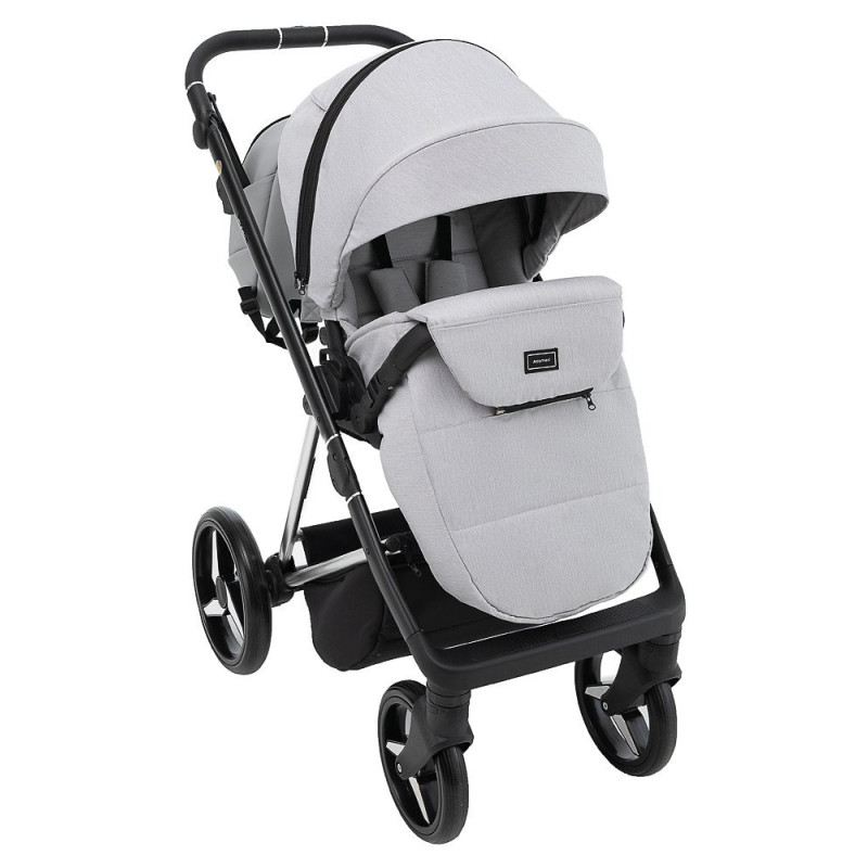 Універсальна коляска 2 в 1 Adamex Blanc Special Edidion ps-723/k світло-сірий