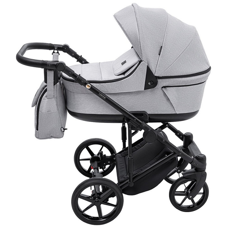 Універсальна коляска 2 в 1 Adamex Locco Tip світло-сірий