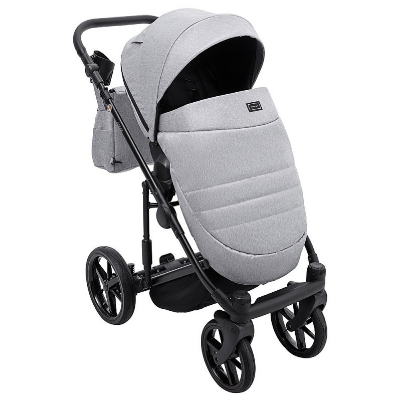 Універсальна коляска 2 в 1 Adamex Locco Tip світло-сірий