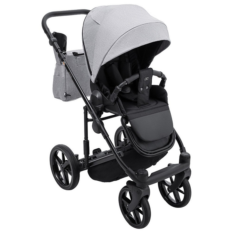 Універсальна коляска 2 в 1 Adamex Locco Tip світло-сірий