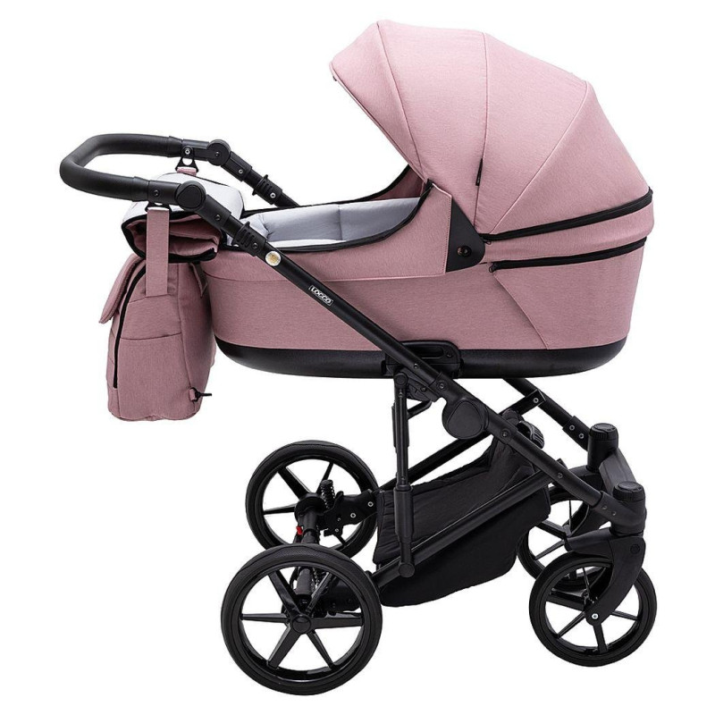 Універсальна коляска 2 в 1 Adamex Locco Tip рожевий