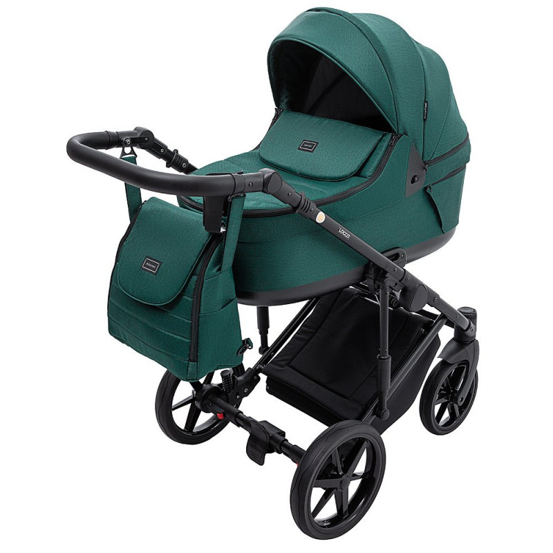Універсальна коляска 2 в 1 Adamex Locco Tip tk-52 темно-зелений