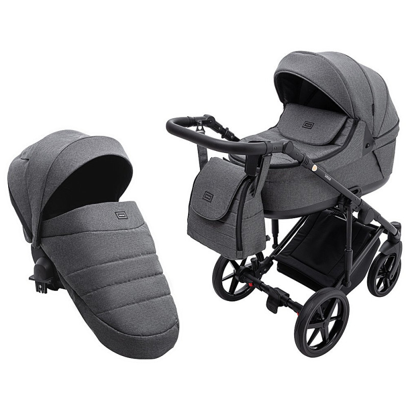 Універсальна коляска 2 в 1 Adamex Locco Tip tk-57 графіт