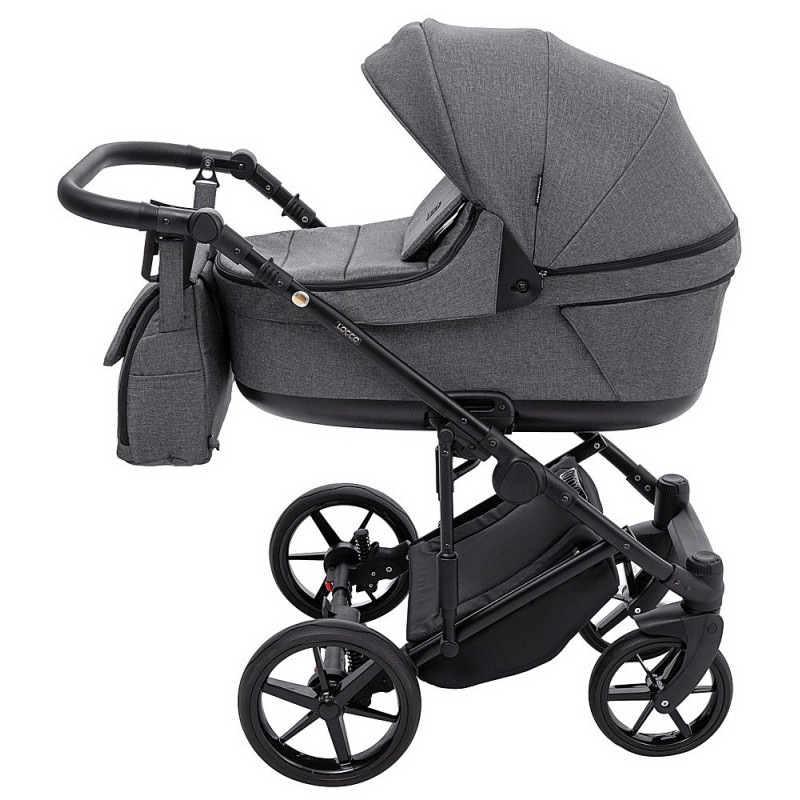 Універсальна коляска 2 в 1 Adamex Locco Tip tk-57 графіт
