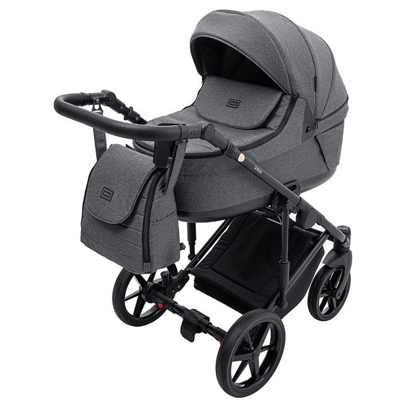 Універсальна коляска 2 в 1 Adamex Locco Tip tk-57 графіт