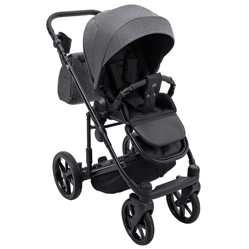 Універсальна коляска 2 в 1 Adamex Locco Tip tk-57 графіт