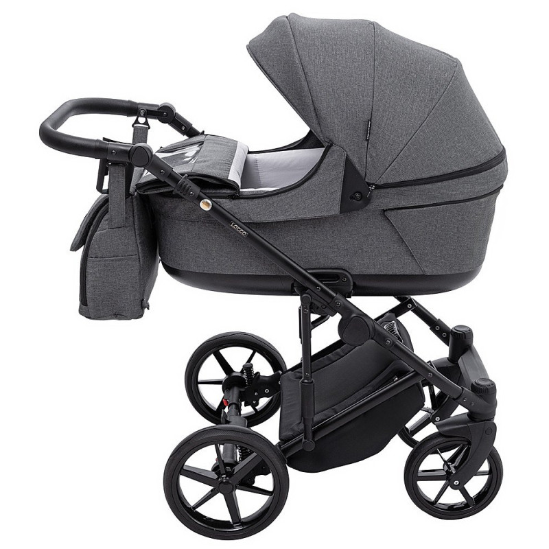Універсальна коляска 2 в 1 Adamex Locco Tip tk-57 графіт