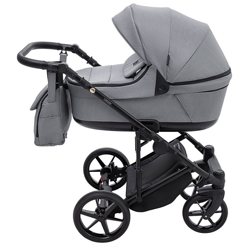 Універсальна коляска 2 в 1 Adamex Locco Tip темно-сірий