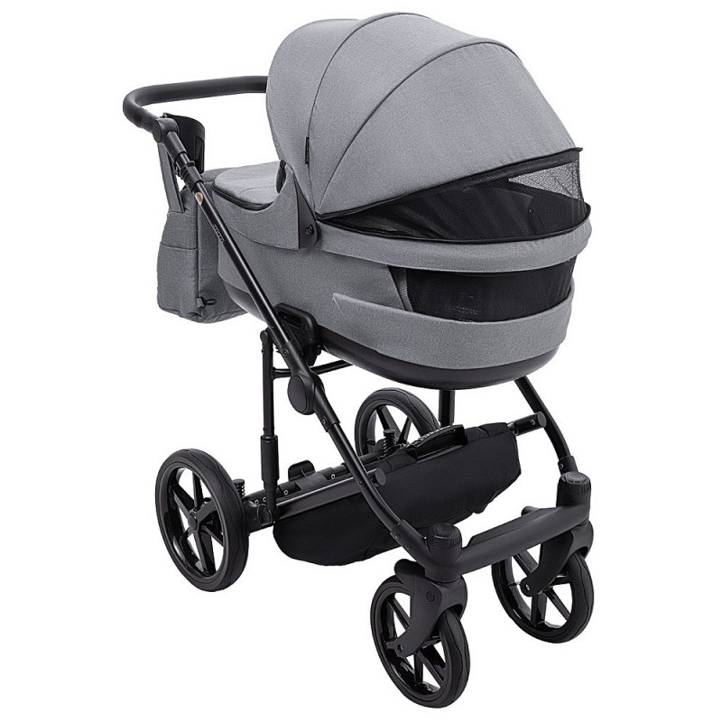Універсальна коляска 2 в 1 Adamex Locco Tip темно-сірий