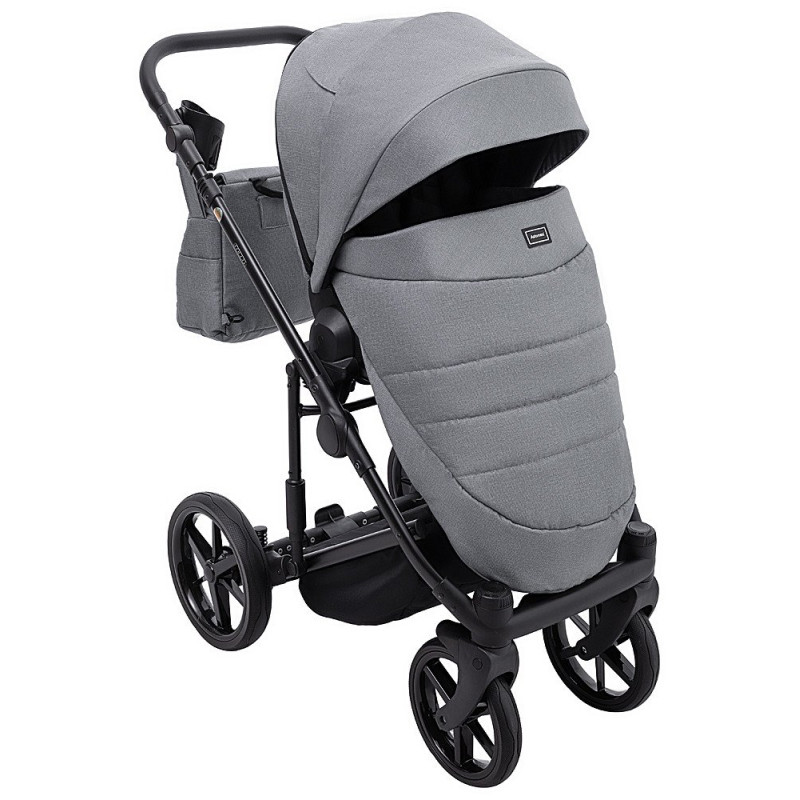 Універсальна коляска 2 в 1 Adamex Locco Tip темно-сірий