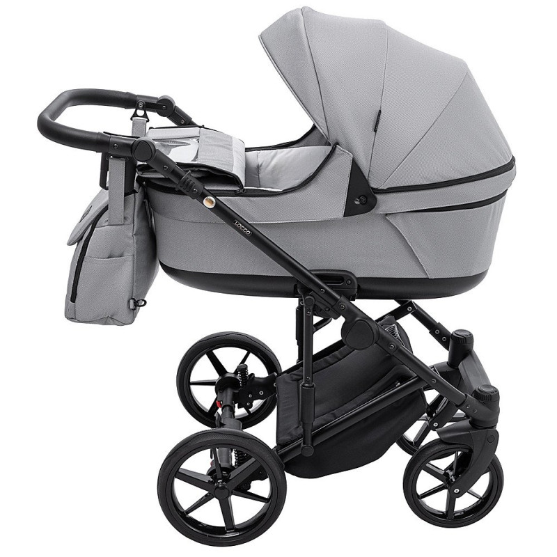Універсальна коляска 2 в 1 Adamex Locco Tip tk-83 сірий