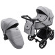Універсальна коляска 2 в 1 Adamex Locco Tip tk-83 сірий