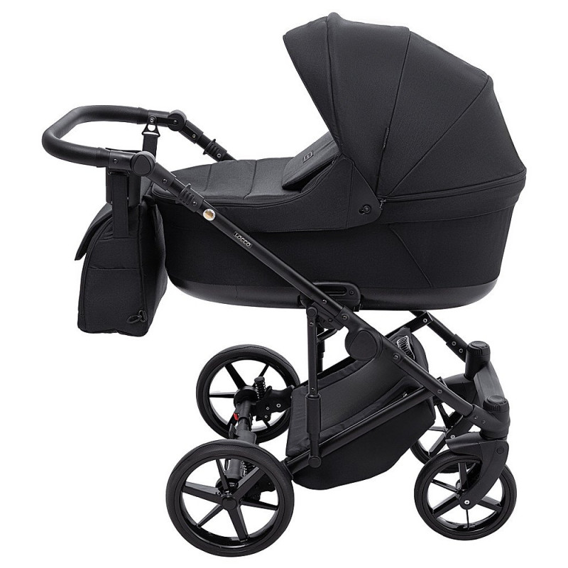 Універсальна коляска 2 в 1 Adamex Locco Lux tk-53 чорний