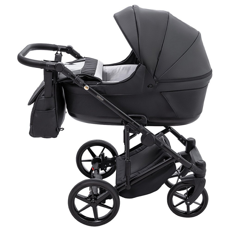 Універсальна коляска 2 в 1 Adamex Locco Eco sa-2 чорний