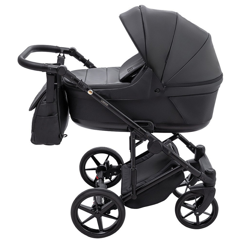 Універсальна коляска 2 в 1 Adamex Locco Eco sa-2 чорний