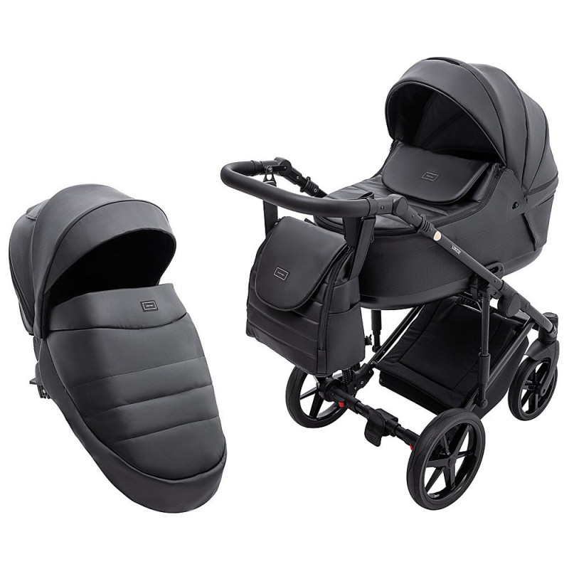 Універсальна коляска 2 в 1 Adamex Locco Eco sa-2 чорний