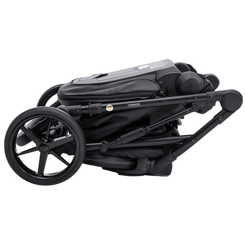 Універсальна коляска 2 в 1 Adamex Locco Eco sa-2 чорний