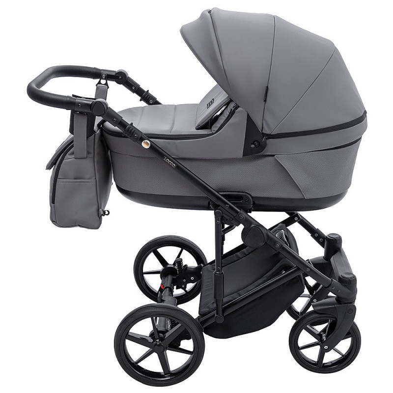 Універсальна коляска 2 в 1 Adamex Locco Eco sa-4 темно-сірий