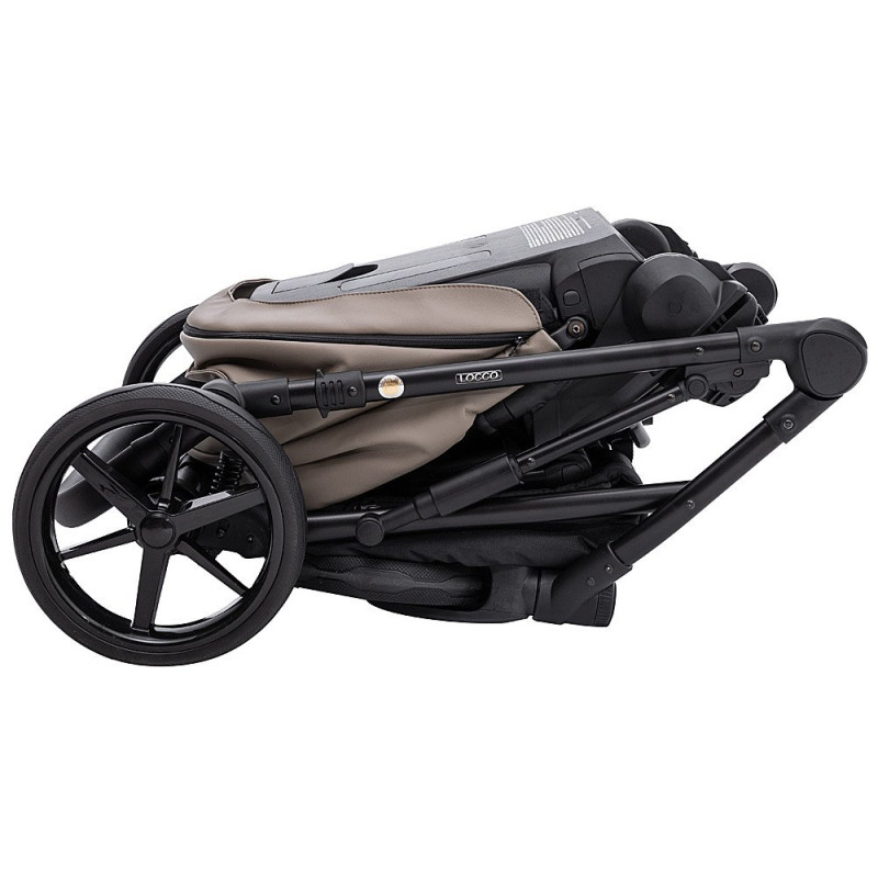 Універсальна коляска 2 в 1 Adamex Locco Eco sa-9 темний капучино