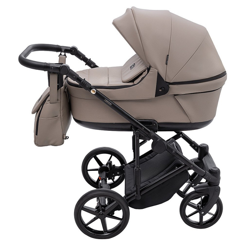 Універсальна коляска 2 в 1 Adamex Locco Eco sa-9 темний капучино