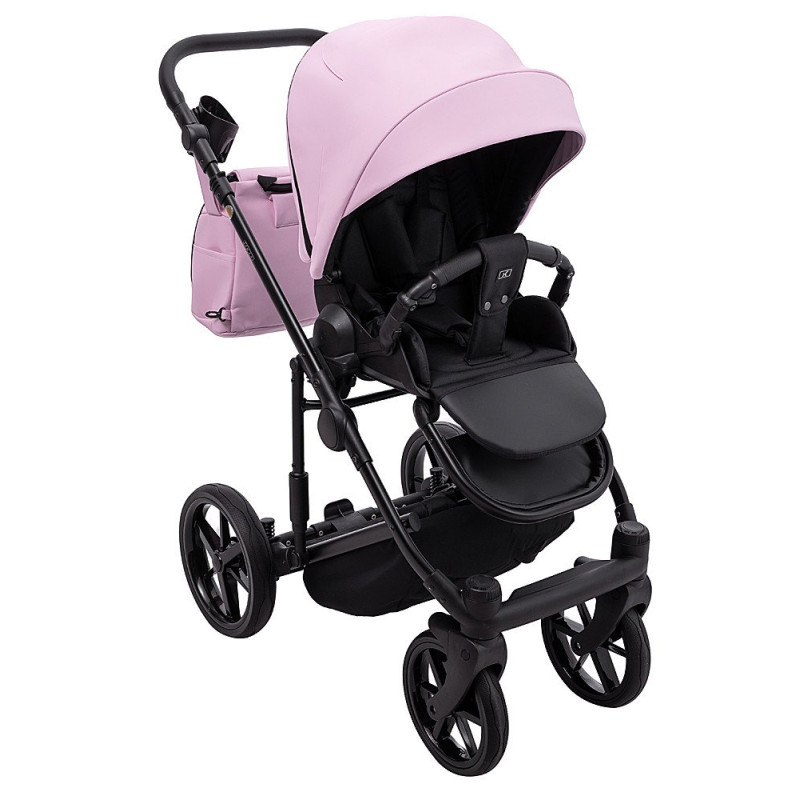 Універсальна коляска 2 в 1 Adamex Locco Eco рожевий