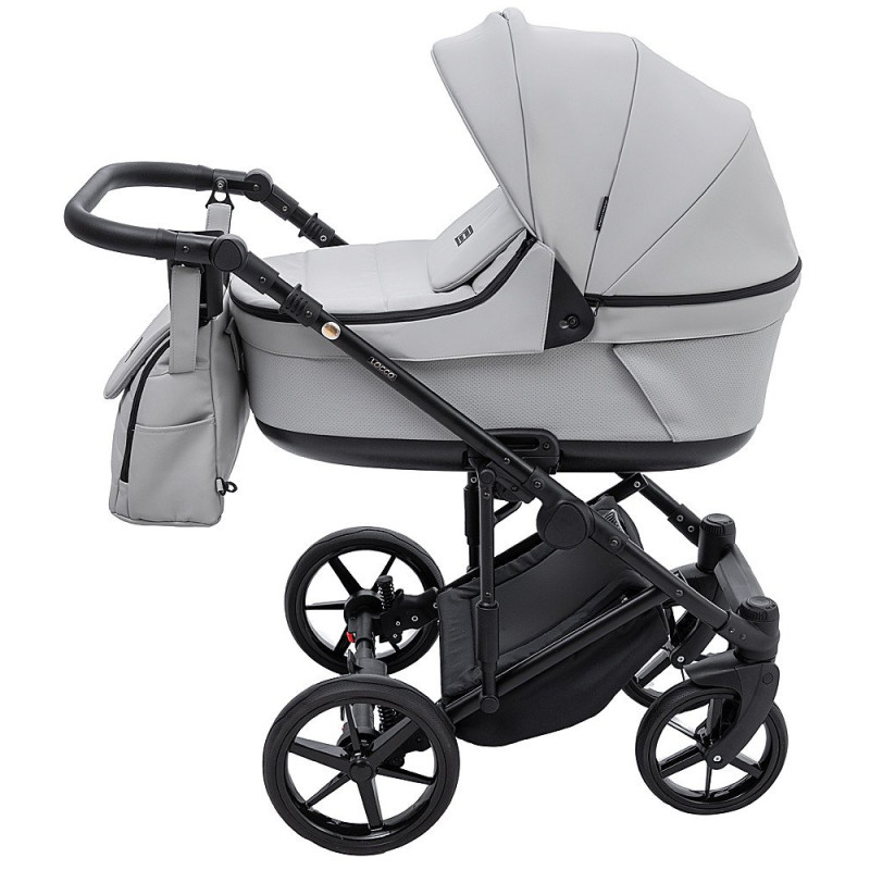 Універсальна коляска 2 в 1 Adamex Locco Eco sa-3 світло-сірий