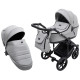 Універсальна коляска 2 в 1 Adamex Locco Eco sa-3 світло-сірий