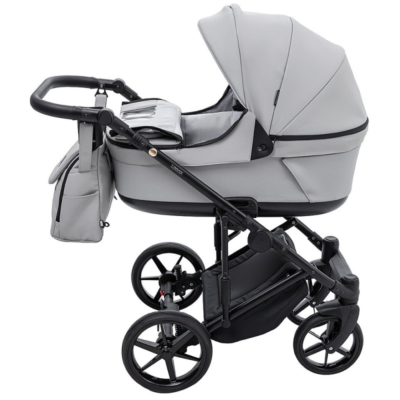 Універсальна коляска 2 в 1 Adamex Locco Eco sa-3 світло-сірий