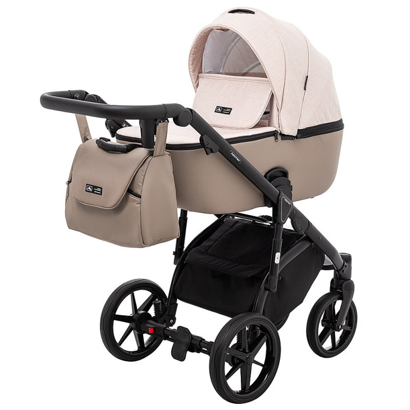 Універсальна коляска 2 в 1 Adamex Nola ps-160 бежевий/капучино